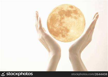 Moon and Hands