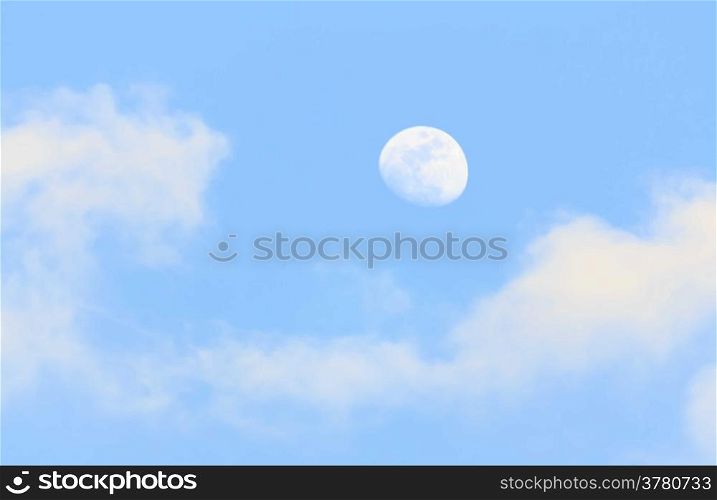 Moon in the daytime