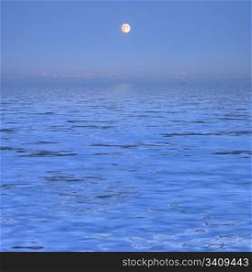 Moonlight seascape