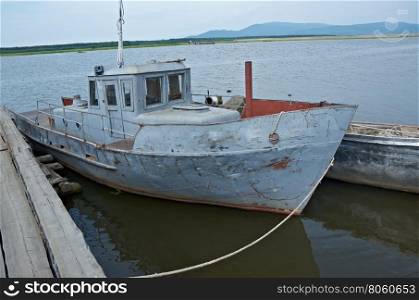 mooring and wharf fishing boat at Baikal&#xA;&#xA;