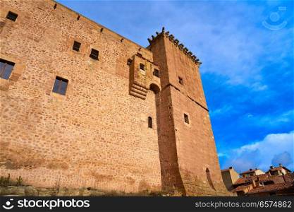 Mora de Rubielos Castle in Teruel Spain located on Gudar Sierra
