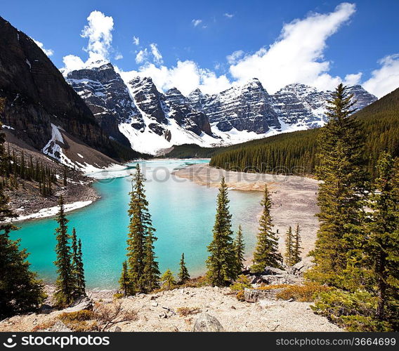 Moraine lake in Canada