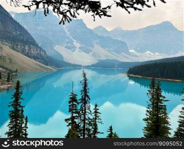Moraine Lake in the Valley of Ten Peaks, Banff National Park, Alberta, Canada