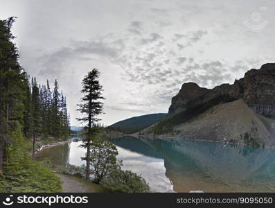 Moraine Lake in the Valley of the Ten Peaks, Banff National Park, Alberta, Canada