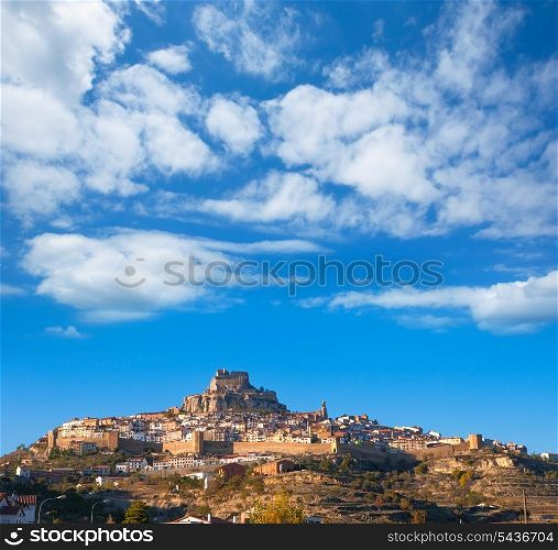 Morella village is Maestrazgo Castellon with castle in Spain