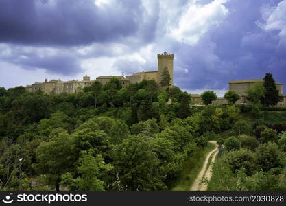 Moresco, famous medieval village in the Fermo province, Marche, Italy