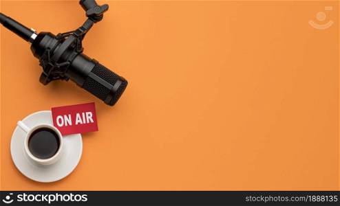 morning air radio stream coffee copy space . Resolution and high quality beautiful photo. morning air radio stream coffee copy space . High quality and resolution beautiful photo concept