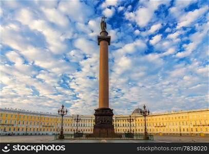 Morning at Palace Square, Saint-Petersburg, Russia
