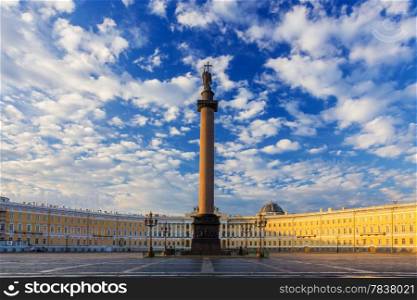 Morning at Palace Square, Saint-Petersburg, Russia