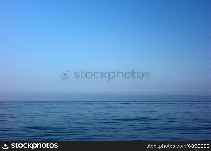 morning sea and blue sky