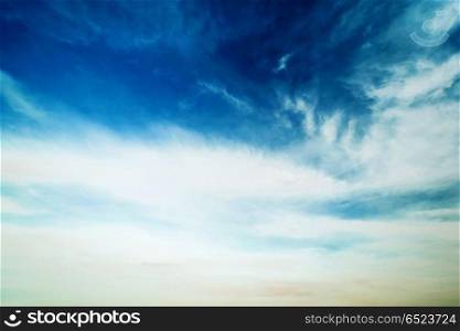 Morning sky and clouds. Morning sky and clouds. Tropical summer clear background. Morning sky and clouds