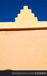 moroccan old wall and brick in antique city