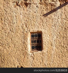 moroccan old wall and brick in antique city