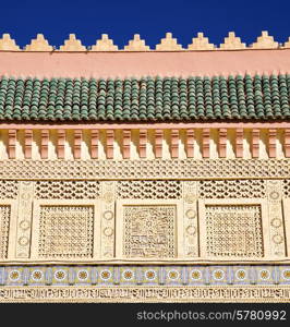 morocco arch in africa old construction in the blue sky