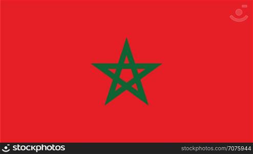 morocco Flag for Independence Day and infographic Vector illustration.