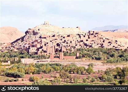 Morocco Ouarzazate - Ait Ben Haddou Medieval Kasbah - UNESCO World Heritage Site. Location for many films - Gladiator, Babel, Alexander, Sheltering Sky, Sodom and Gamorah and the Mummy.