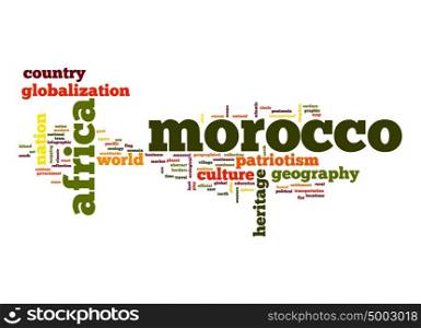 Morocco word cloud