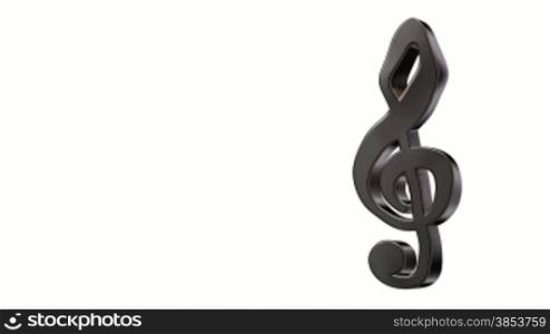 morphing metal clef - 3d animation