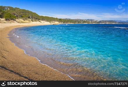 Morro de Gos beach in El Perello of Tarragona at Costa Dorada Catalonia