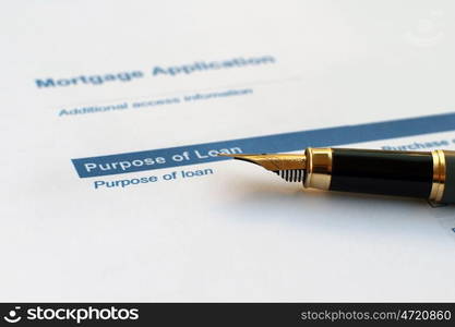 Mortgage application form