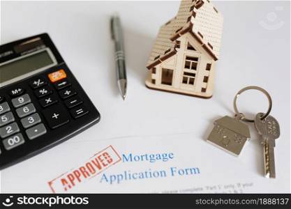 mortgage contract house figurine . Resolution and high quality beautiful photo. mortgage contract house figurine . High quality and resolution beautiful photo concept