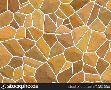 Mosaic background abstract - brown and orange tiles