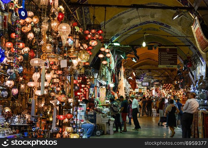 Mosaic Ottoman lamps from Grand Bazaar . Mosaic Ottoman lamps from Grand Bazaar in Istanbul