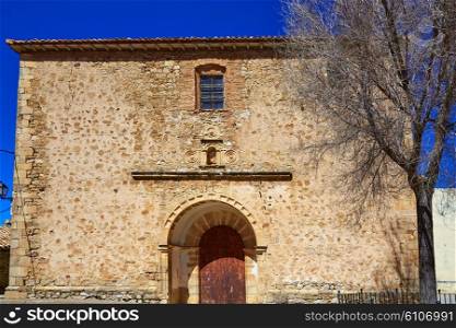 Moscardon church in Sierra Albarracin of Teruel Spain