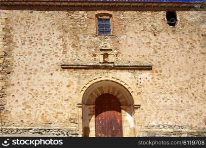 Moscardon church in Sierra Albarracin of Teruel Spain