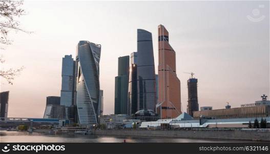 Moscow city (Moscow International Business Center) , Russia. Moscow city (Moscow International Business Center) , Russia.