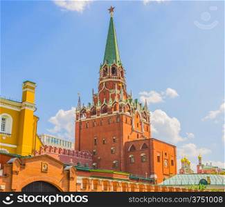 Moscow Kremlin, Troitskaya (Trinity) Tower, Moscow, Russia, East Europe