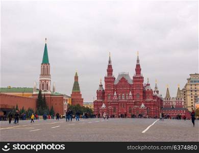 Moscow Red square, History Museum in Russia. Moscow Red square, History Museum in Russia.