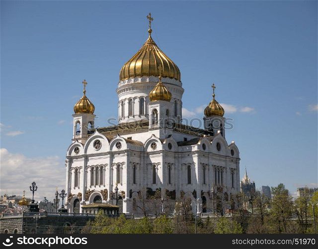 MOSCOW, RUSSIA - JUNE 18: MOSCOW, RUSSIA - JUNE 18: Orthodox Church of Christ the Savior in Moscow on June 18, 2017 in Russia.