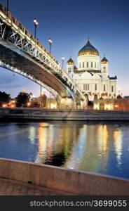 Moscow. The Cathedral of Christ the Savior.