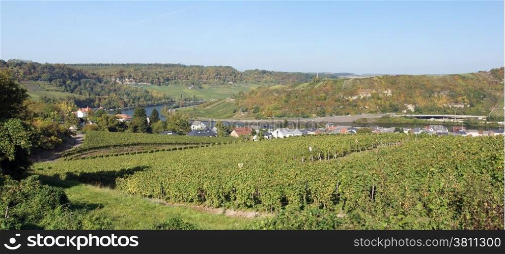 Moselle valley close to Machtum, Luxembourg, Europe