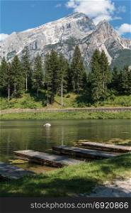 Mosigo Lake in San Vito di Cadore inside Italian Dolomites Alps Scenery