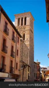 Mosque church of Santo Tome in Toledo at Castile La Mancha of Spain