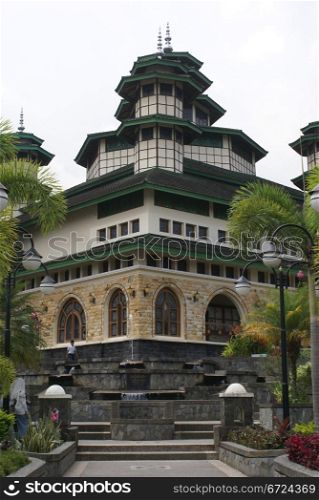Mosque in the village on the lake Maninjau, Sumatra, Indonesia