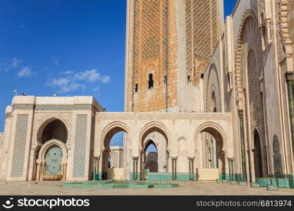 Mosque of Haasan II in Casablanca, Morocco