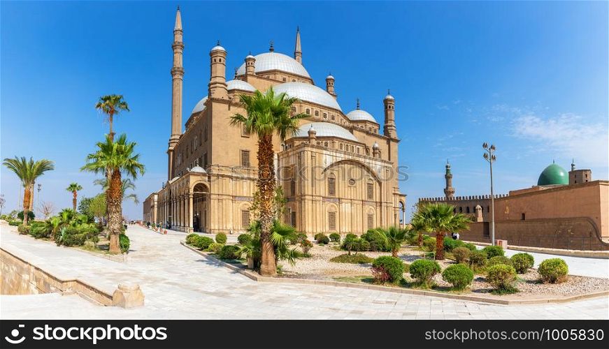 Mosque of Muhammad Ali in the Citadel complex, Cairo, Egypt.. Mosque of Muhammad Ali in the Citadel complex, Cairo, Egypt