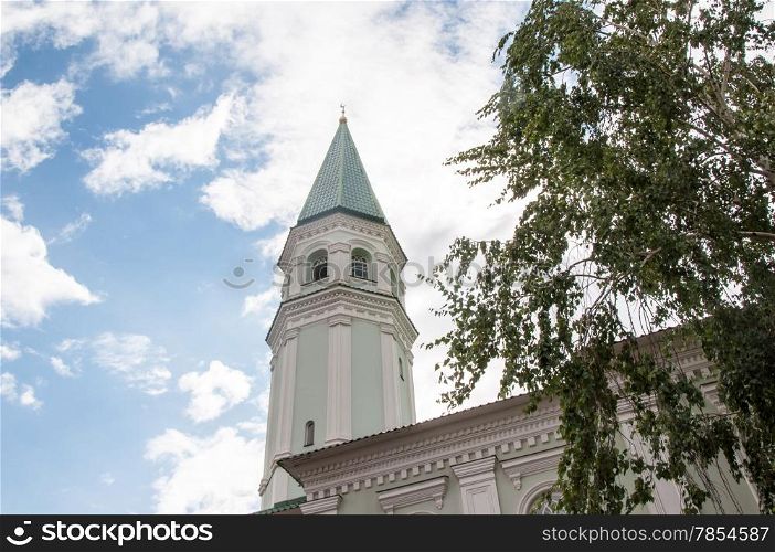 Mosque with minaret Husainiy in the city of Orenburg built in 1892, the