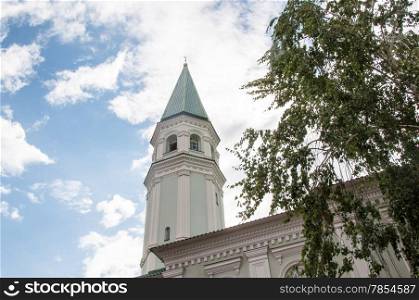 Mosque with minaret Husainiy in the city of Orenburg built in 1892, the
