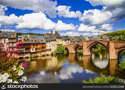 Most beautiful villages of France - Espalion in the Aveyron department in southern France