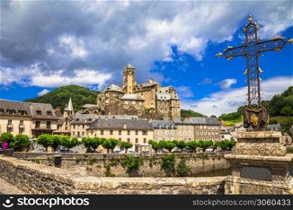 Most beautiful villages of France - Estaing in the Aveyron department in southern France