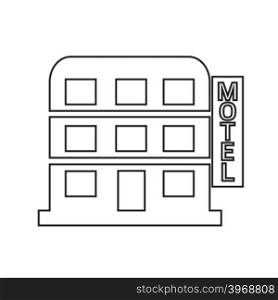 Motel icon Illustration design