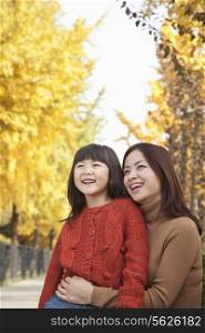 Mother and Daughter autumn Portrait