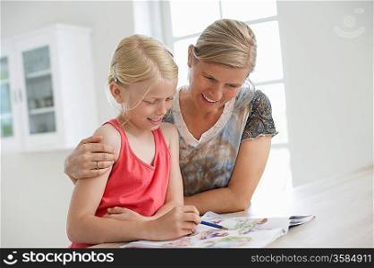 Mother and Daughter Coloring