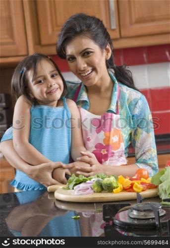 Mother and daughter in the kitchen