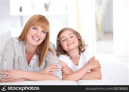 Mother and daughter spending quality time together