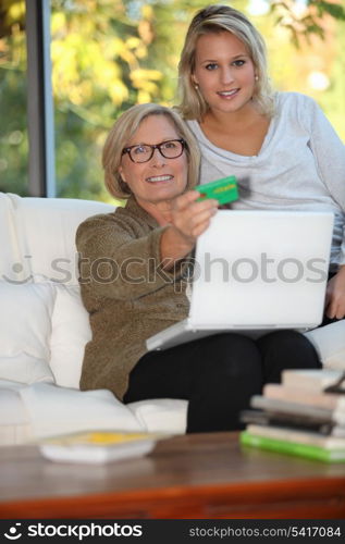 mother and daughter spending time together